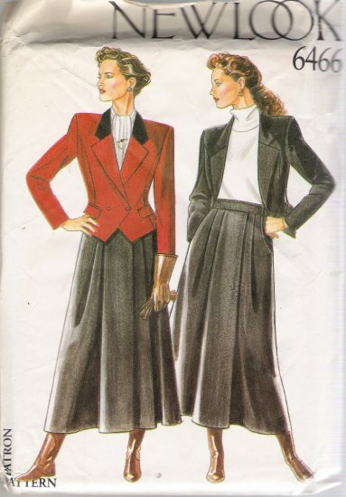 Misses' Skirt & Jacket Sewing Pattern Size 8-18 Simplicity New Look 6466 UNCUT