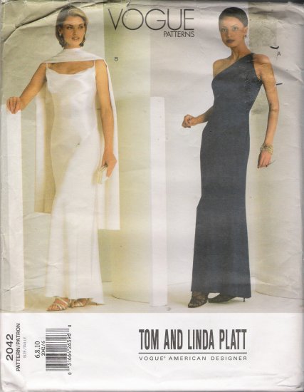 Misses' Dress Sewing Pattern Size 6-10 Vogue 2042 UNCUT