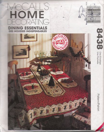Dining Essentials Sewing Pattern McCall's 8438 UNCUT