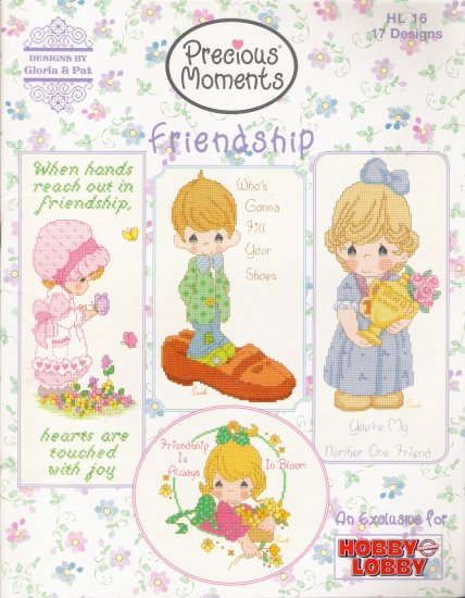 Precious Moments Friendship Cross Stitch Pattern Book by Gloria & Pat