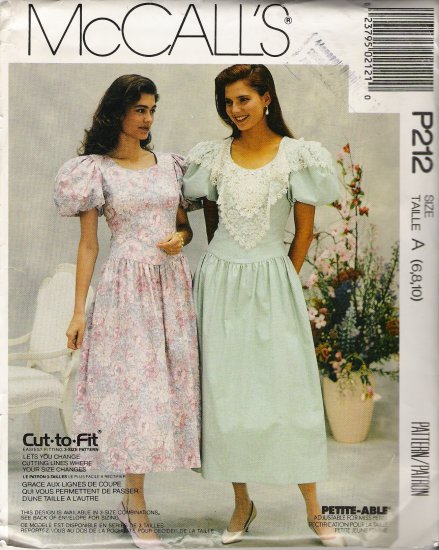 Misses' Anniversary Dress Sewing Pattern Size 6-10 McCall's 212 UNCUT