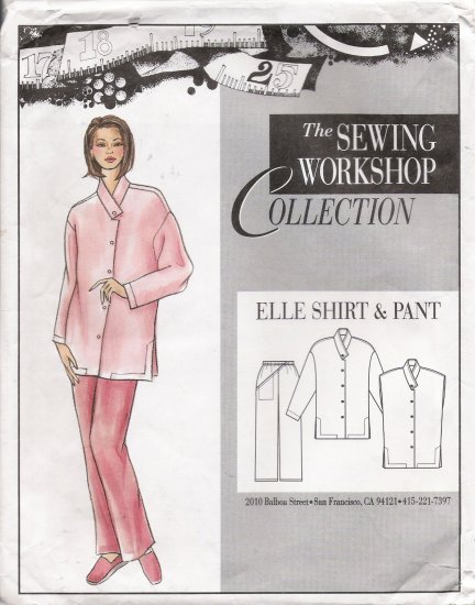 Misses' & Women's Elle Shirt & Pant Sewing Pattern Size XS-XXL The Sewing Workshop UNCUT