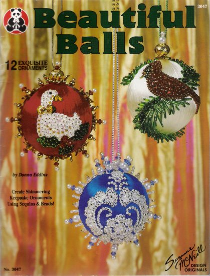 Beautiful Balls Bead & Sequin Christmas Ornaments by Design Originals