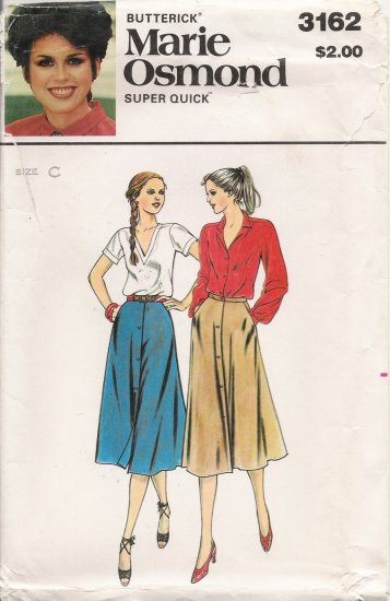 Vintage Sewing Pattern Misses' Skirt Size 12-16 Butterick 3162 UNCUT