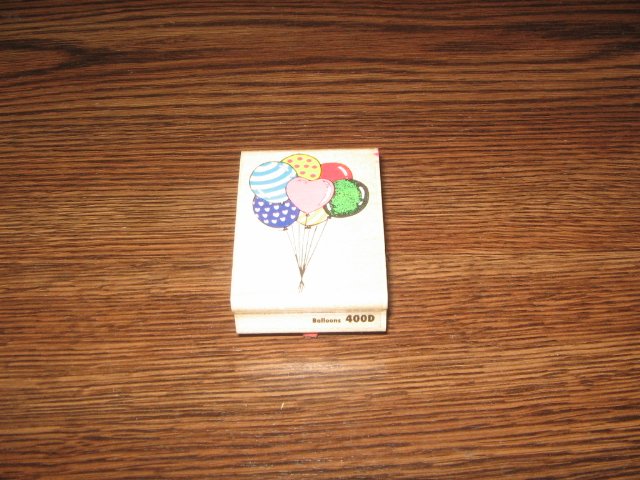 Birthday Balloons Wood Mounted Rubber Stamp by Rubber Stampede