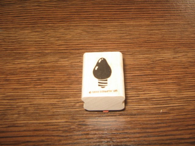 Christmas Bulb Wood Mounted Rubber Stamp by Stampin Up