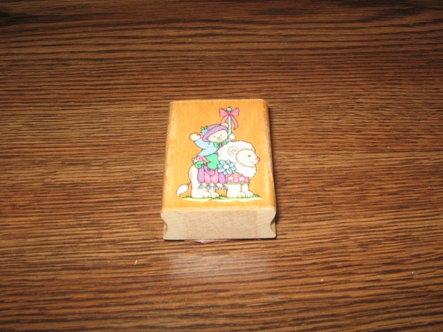 Teddy Bear & Lion Wood Mounted Rubber Stamp by Hero Arts