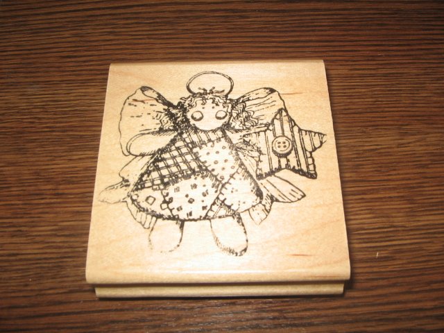 Angel Wood Mounted Rubber Stamp by Creative Impressions