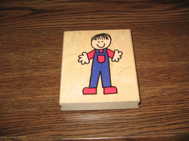 Little Boy Wood Mounted Rubber Stamp by Hero Arts