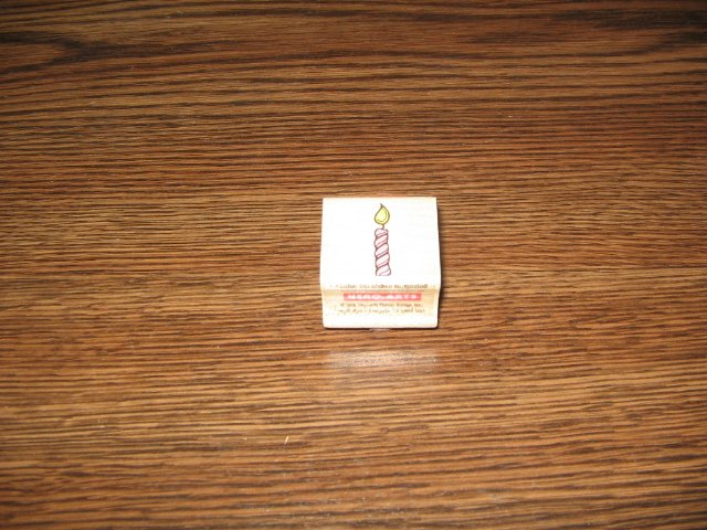 Birthday Candle Wood Mounted Rubber Stamp by Hero Arts