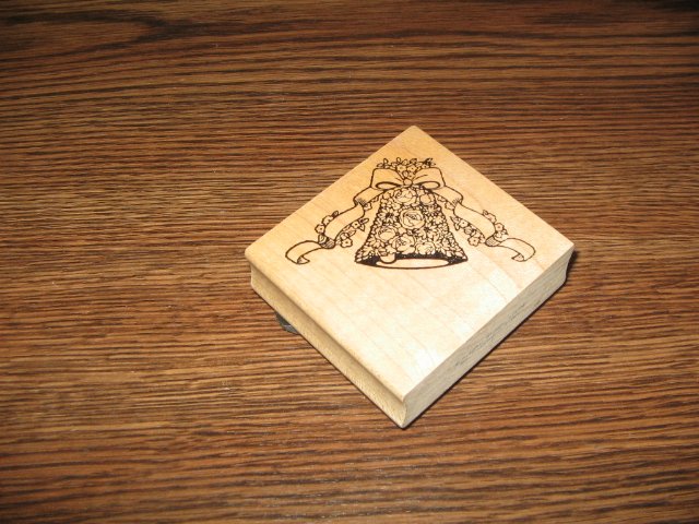 Wedding Bell Wood Mounted Rubber Stamp by Graphic Rubber Stamp