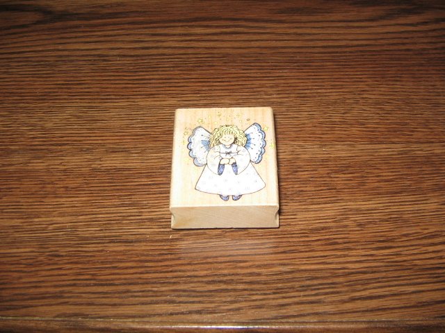 Angel Wood Mounted Rubber Stamp by Hero Arts