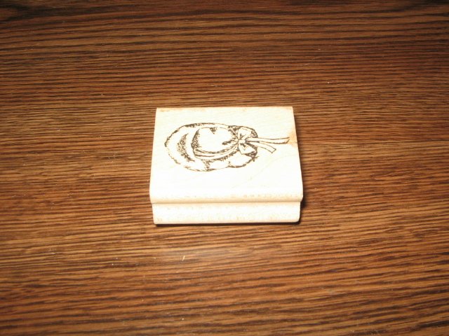 Garden Hat Wood Mounted Rubber Stamp by Stampourri