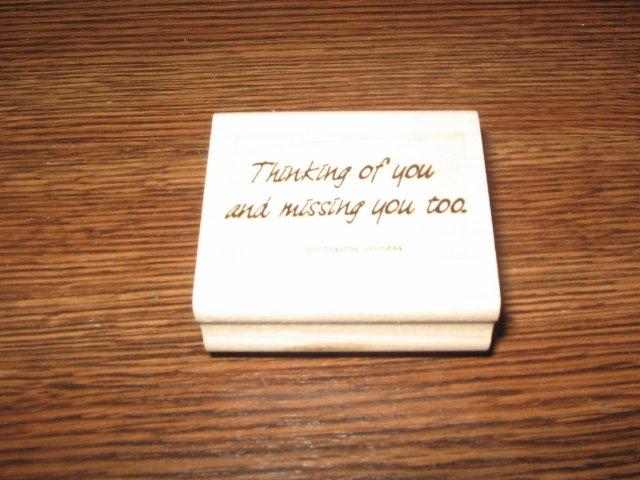Thinking Of You Wood Mounted Rubber Stamp by Stampin Up
