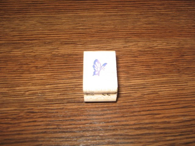 Tiny Butterfly Wood Mounted Rubber Stamp by Stampendous