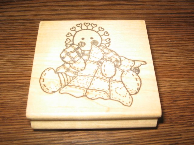 Prim Rag Doll Wood Mounted Rubber Stamp by Azadi Earles