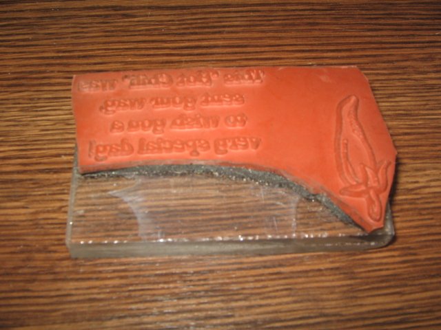 Hot Chili Saying Acrylic Mounted Rubber Stamp