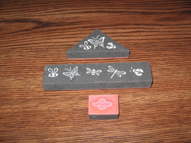 Insects Foam Mounted Rubber Stamps Lot Of 3