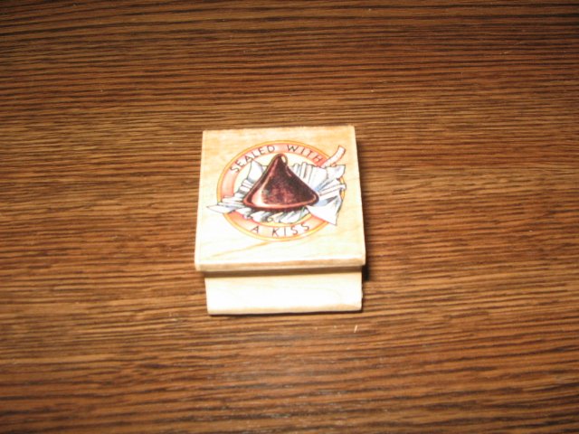 Sealed With A Kiss Wood Mounted Rubber Stamp by All Night Media