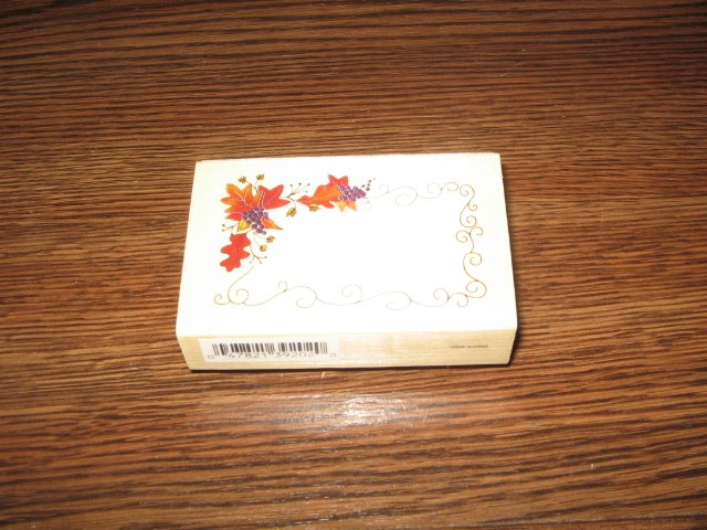 Autumn Frame Wood Mounted Rubber Stamp