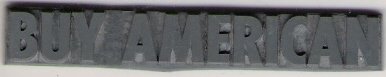 Buy American Unmounted Rubber Stamp