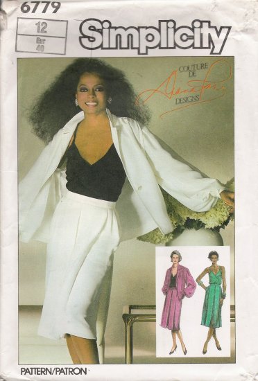 Misses' Skirt Camisole Shirt-Jacket Sewing Pattern Size 12 Simplicity 6779 UNCUT