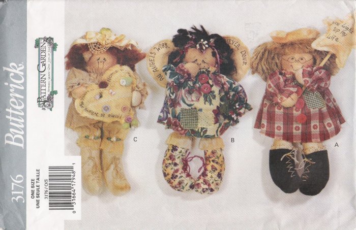 12" Dolls Sewing Pattern Butterick 3176 UNCUT