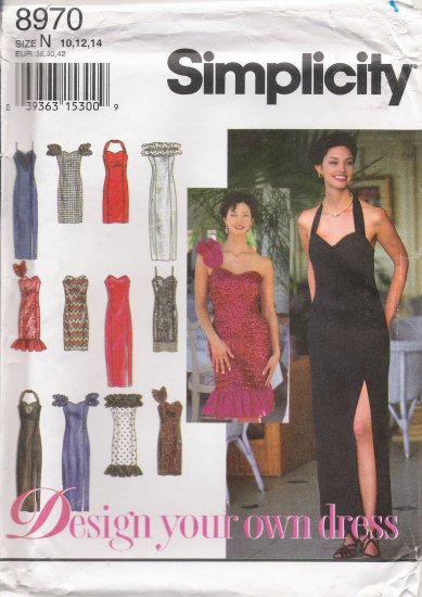 Misses' Dress Sewing Pattern Size 10-14 Simplicity 8970 UNCUT