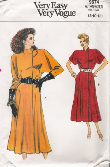 Vintage Sewing Pattern Misses' Dress Size 8-12 Vogue 9674 UNCUT