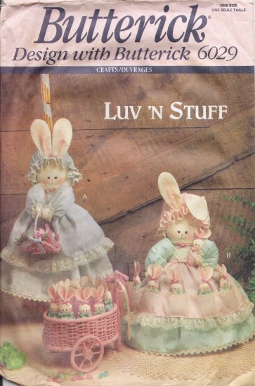 Bunny Hide-Away Sewing Pattern Butterick 6029 UNCUT