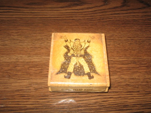 Magical Wizard Wood Mounted Rubber Stamp by Stamp Oasis
