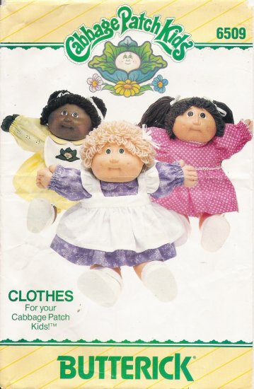 Cabbage Patch Kids Doll Clothes Sewing Pattern Butterick 6509 UNCUT