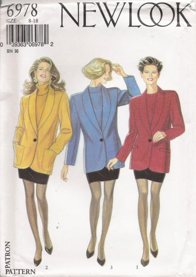 Misses' Skirt & Blazer Jacket Sewing Pattern Size 8-18 Simplicity New Look 6978 UNCUT