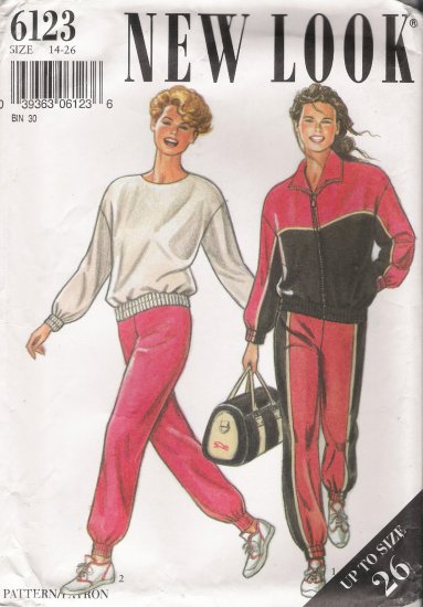 Misses' Jacket Top Pants Sewing Pattern Size 14-26 Simplicity New Look 6123 UNCUT