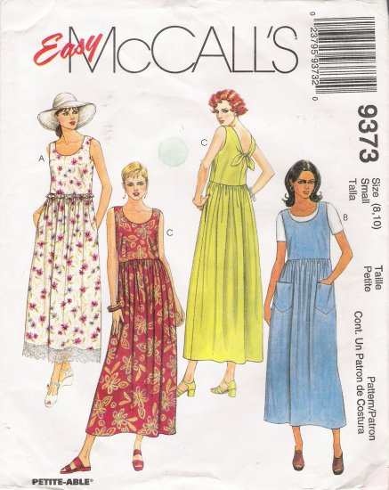 Misses' Dress Sewing Pattern Size 8-10 McCalls 9373 UNCUT