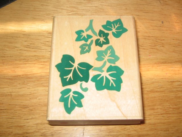 Ivy Leaves Wood Mounted Rubber Stamp by Rubber Stampede