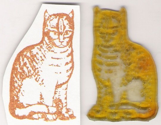 Cat Unmounted Rubber Stamp