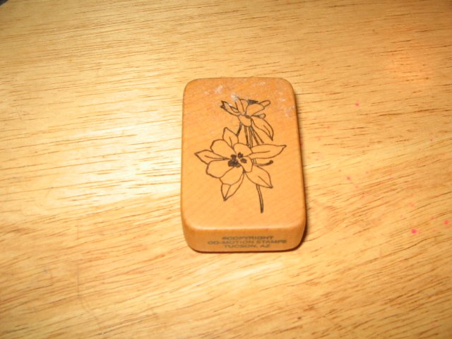 Wildflowers Wood Mounted Rubber Stamp by Comotion