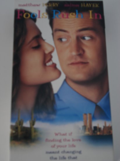 VHS Movies Tapes Fools Rush In Matthew Perry Salma Hayek