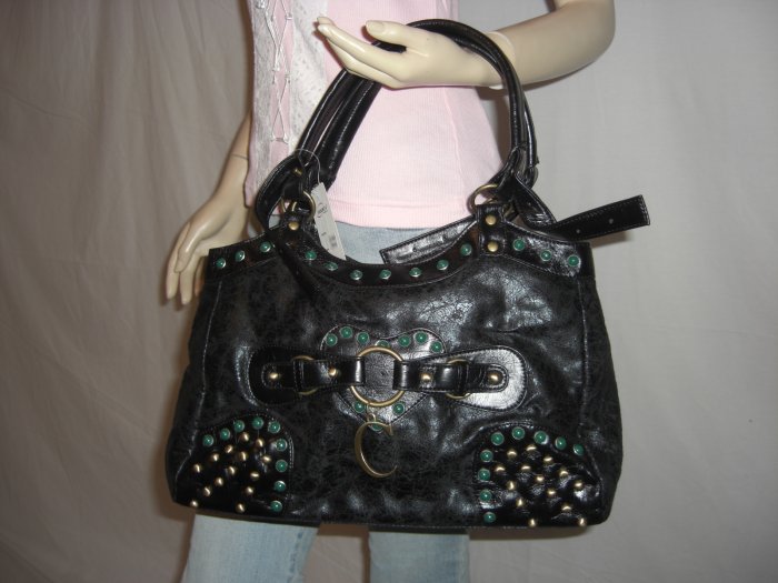NWT Designer Inspired Jewel Rhinestone Studded Bag Tote