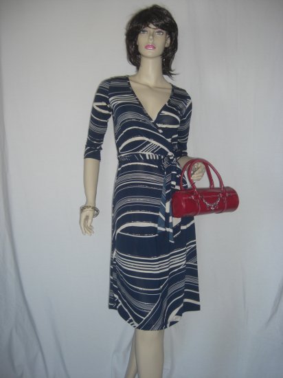 New Metallic Faux Wrap Dress & Anthropologie Top Size M Medium