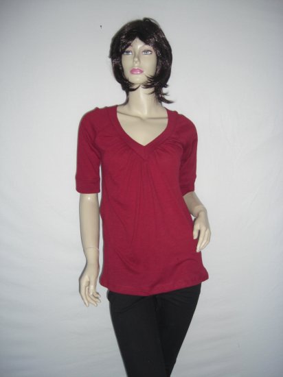New Forever 21 Red 3/4 sleeve Tunic Top Size Medium M