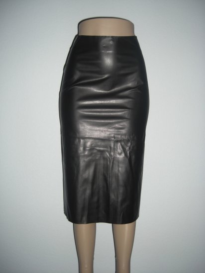 NWT vlv Sexy Rockabilly Vegan "Leather" Pencil Skirt XS