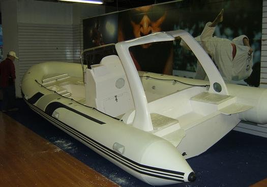RIB 7.3m with fiberglass roll bar