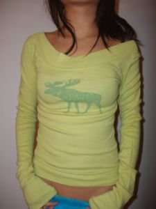 005. nwot abercrombie lime boatneck