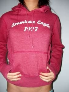 028. nwot american eagle sanded red hoodie