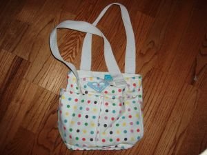029. nwot roxy polka dot bag