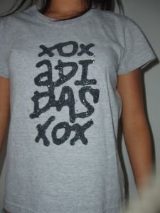 035. nwot adidas grey tee
