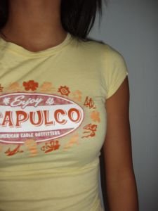 036.nwot american eagle yellow tee