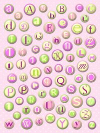 Rounded Alphabet - Cotton Candy